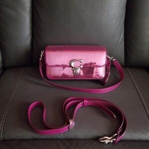 Pink Sequin Coach Bag